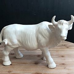18" Hector Cow Statue