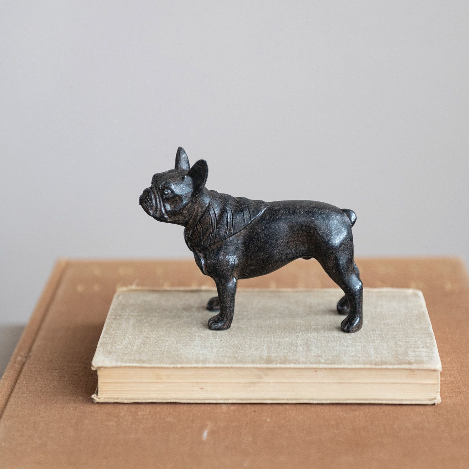 Resin French Bulldog, Black