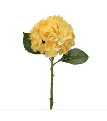 *YELLOW REAL TOUCH HYDRANGEA 18.5"