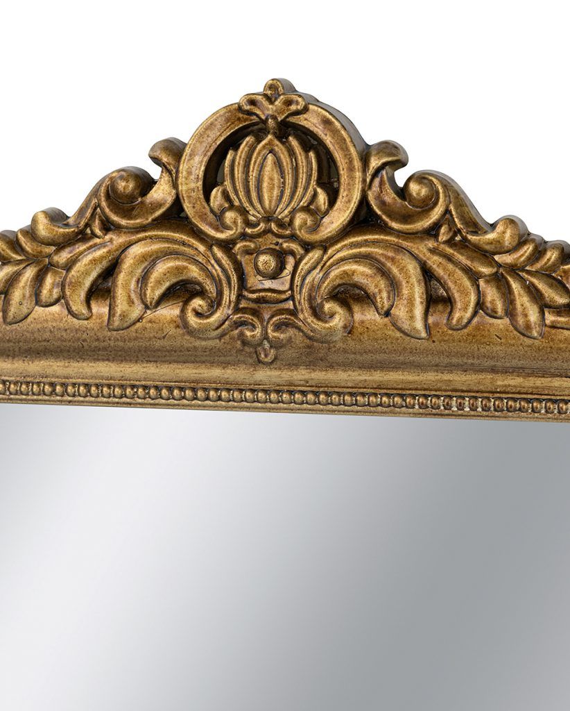 23.5x37.5" Decorative Arched Wall Mirror