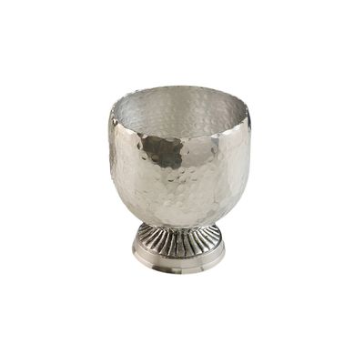 SMALL Aluminum Hammered Pedestal Wine Chiller