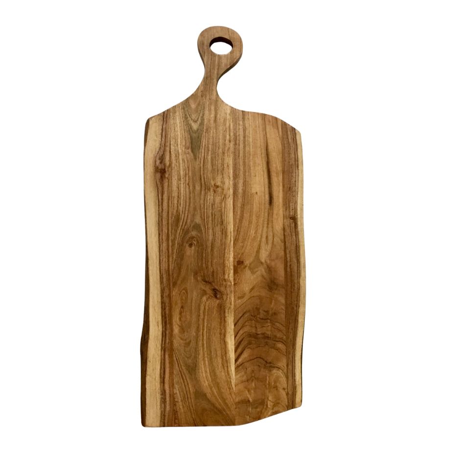 27" Live Edge Wood Cutting Board W/Handle