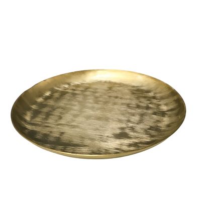 Gold Etched Round Tray