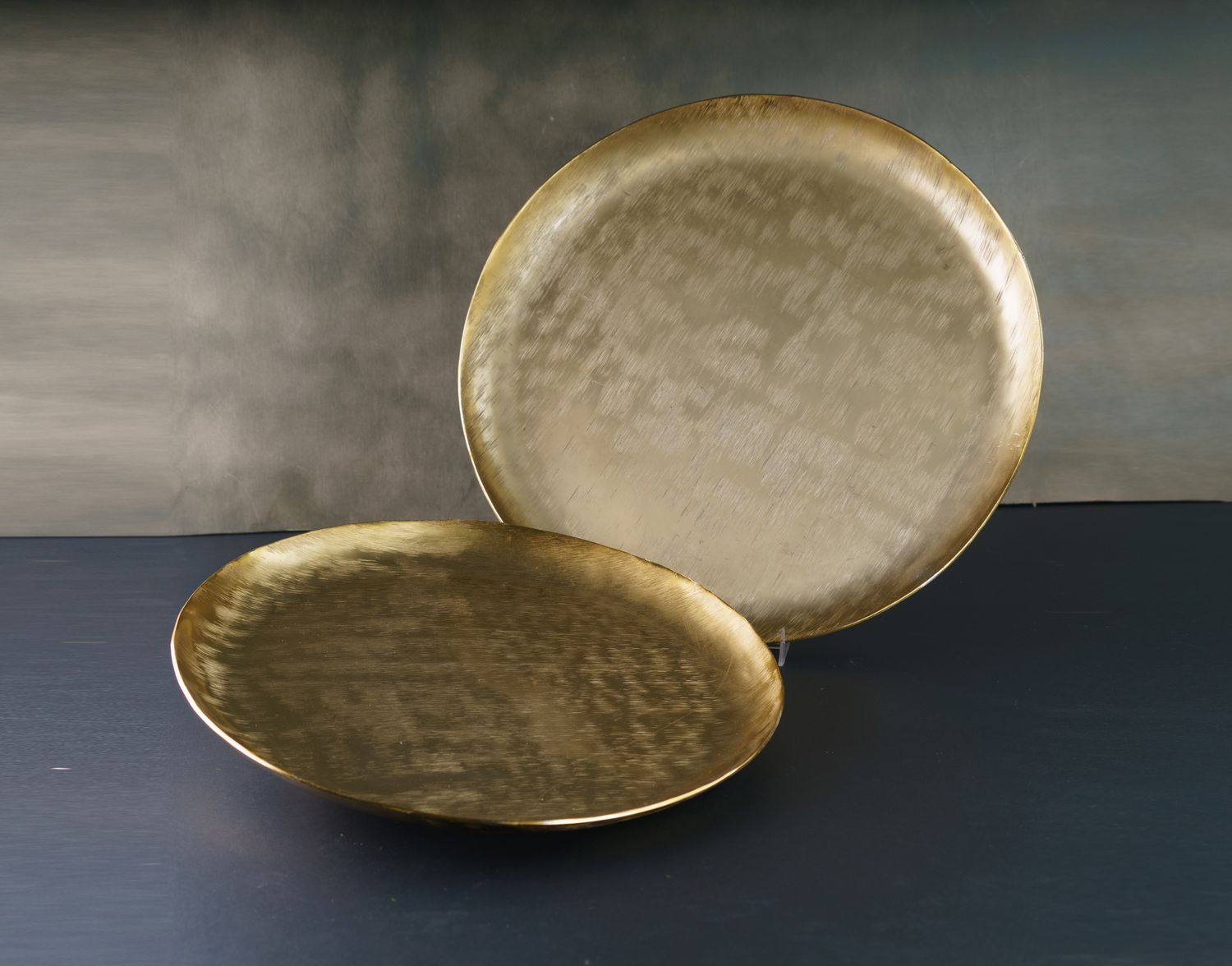 Gold Etched Round Tray