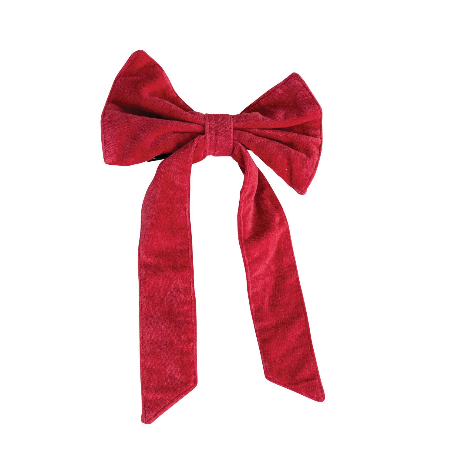 13" Red  Velvet Clip-on Bow