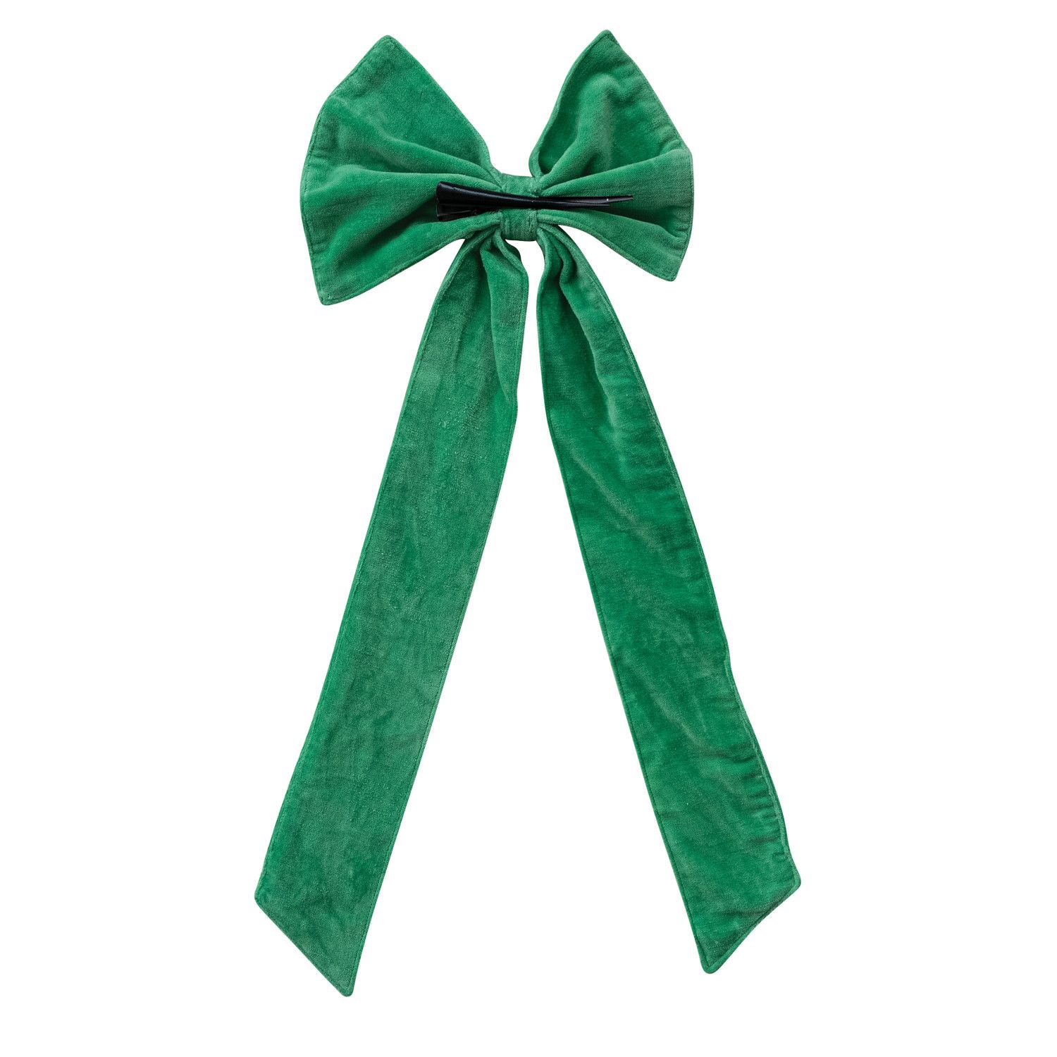 21" Kelly Green  Velvet Clip-on Bow