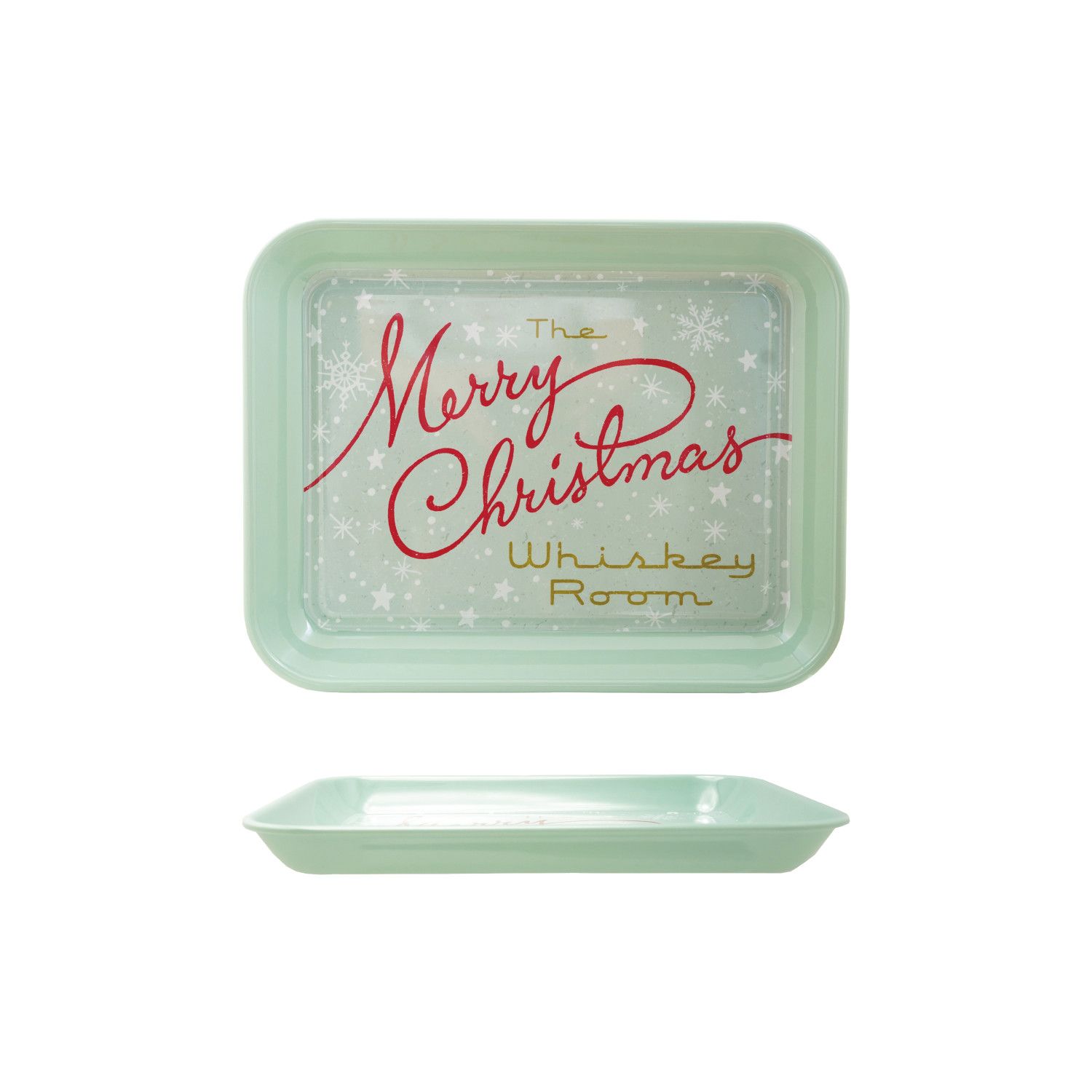 Melamine Tray with Snowflakes