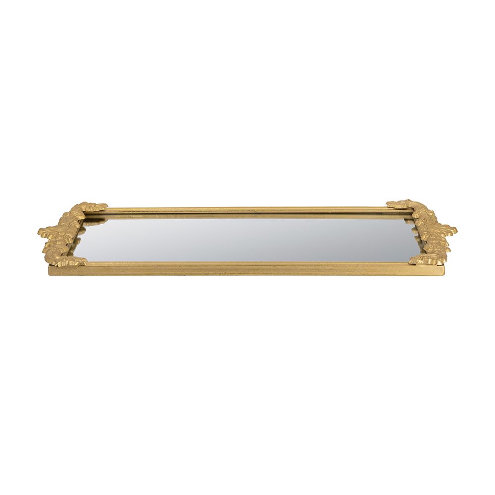 24x12" Mirror Tray w/ Gold Frame
