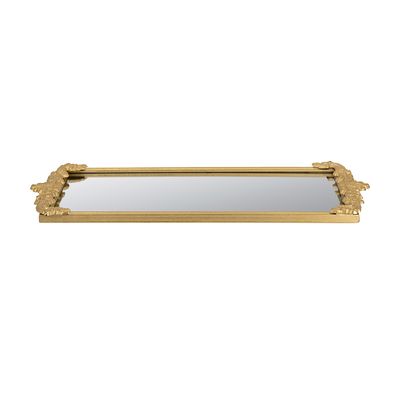 24x12" Mirror Tray w/ Gold Frame