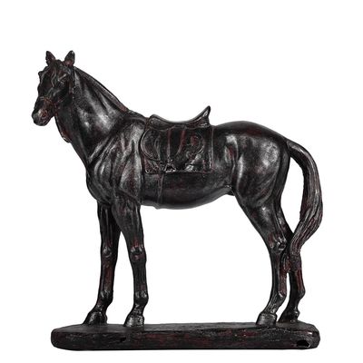 9" Standing Horse Sculpture - Black