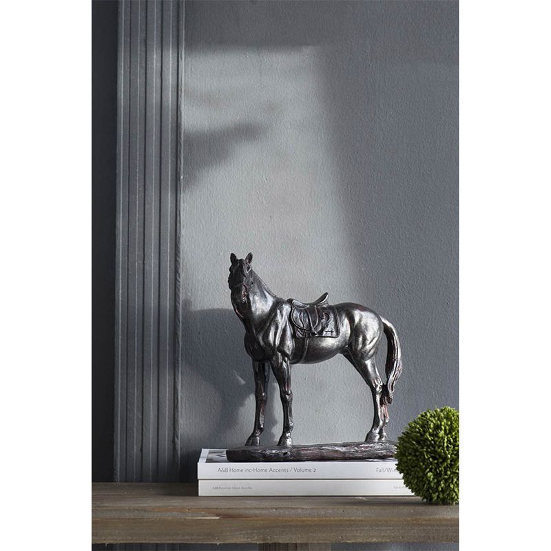 9" Standing Horse Sculpture - Black