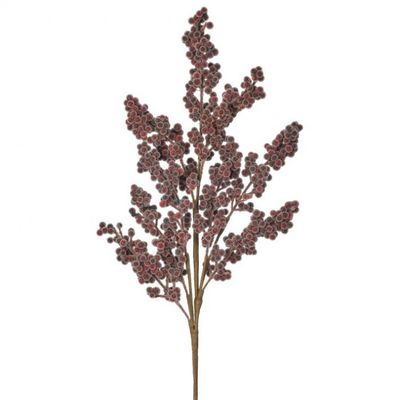 27" BURGUNDY MINI BEADED BERRY SPRAY