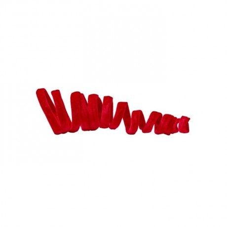 3Y VELVET COIL RIBBON GARLAND RED