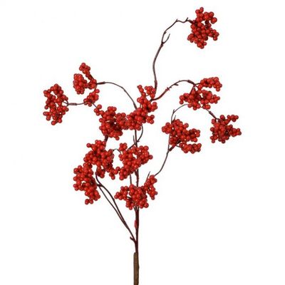 27in. WP WILD FOREST BERRY SPRAY - RED