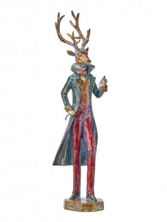 23" GENTLEMEN DEER RED PANTS LONG COAT