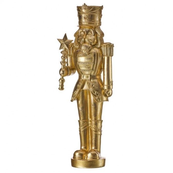 23.5" GOLD GILDED NUTCRACKER