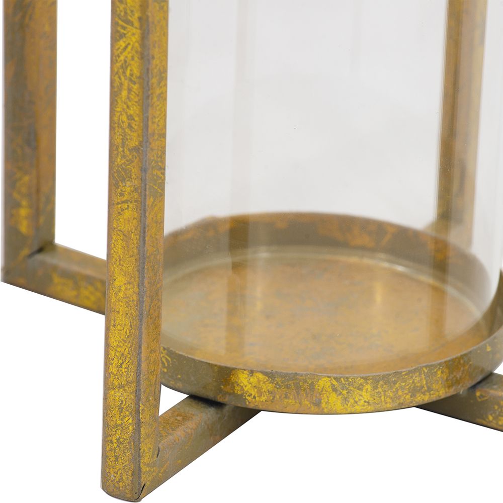SET OF 3 Open Face Gold Lantern