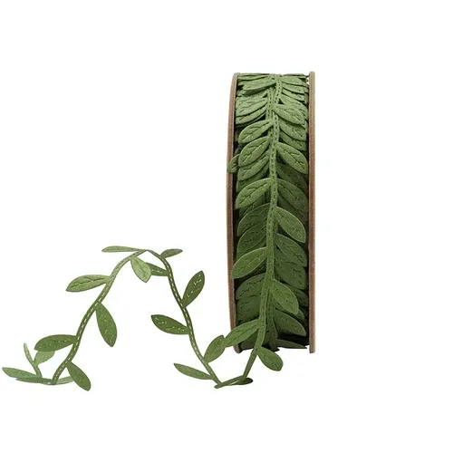 1"X10YD VINE W LEAVES RIBBON - Non Wired
