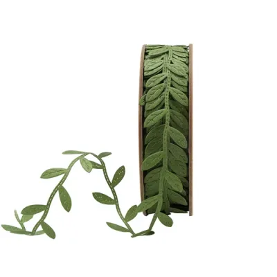 1"X10YD VINE W LEAVES RIBBON