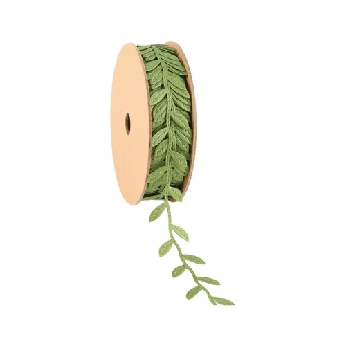 1"X10YD VINE W LEAVES RIBBON - Non Wired