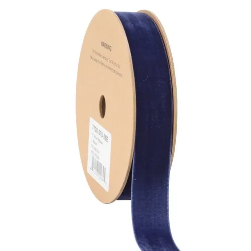 1"X10YD NAVAL BLUE VELVET RIBBON