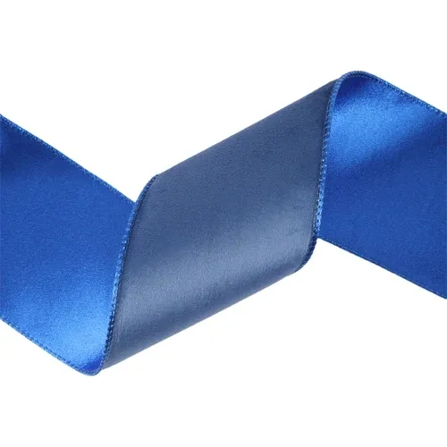 4"X10YD WIRED BLUE VELVET RIBBON