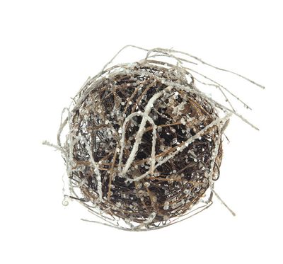 5" Iced Twig Ball