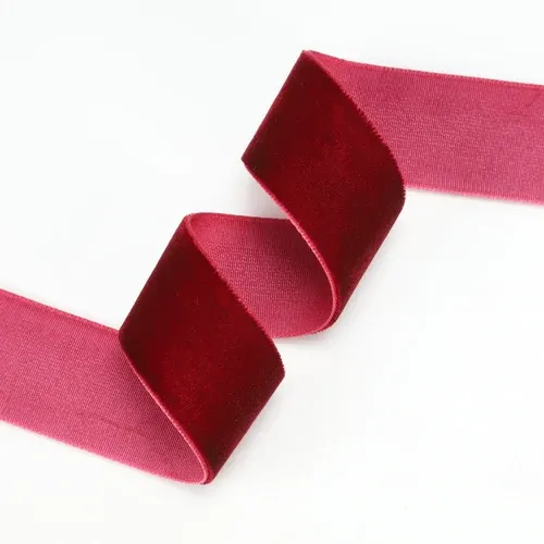 1" Velvet Ribbon Bordeaux 10 Yard Roll