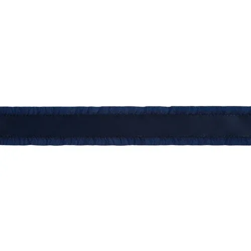 1-1/2" Ruffle Ribbon | Navy | 10 Yard Roll - Non Wired