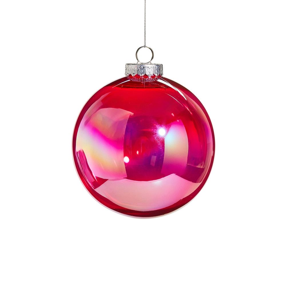 6" Berry Seamless Iridescent Ball Ornament