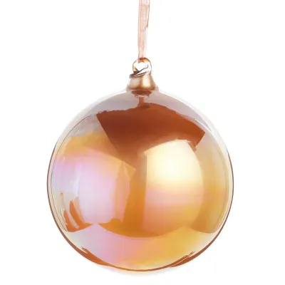 5" Iridescent Bronze Ball Ornament