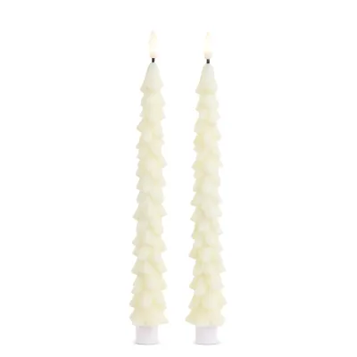 10.5" Ivory Tree Taper Candles