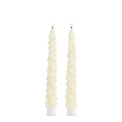 8.5" Ivory Tree Taper Candles