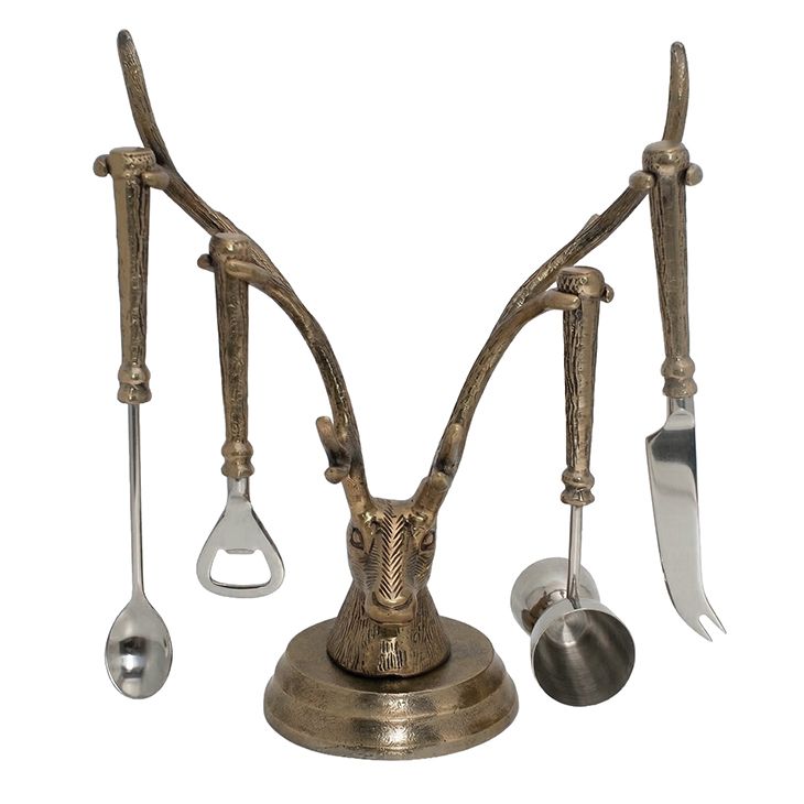 12" GOLD STAG BAR TOOL SET