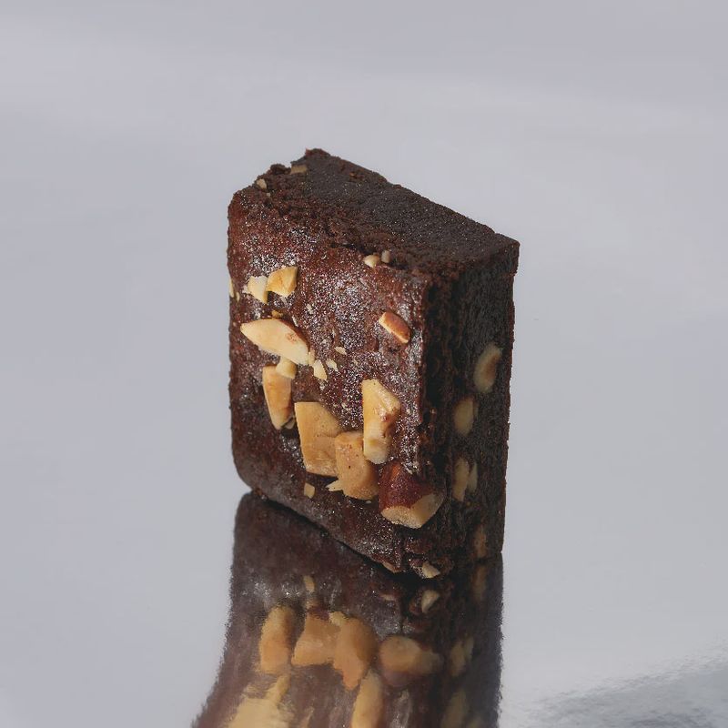 Koffie en hazelnoten brownie