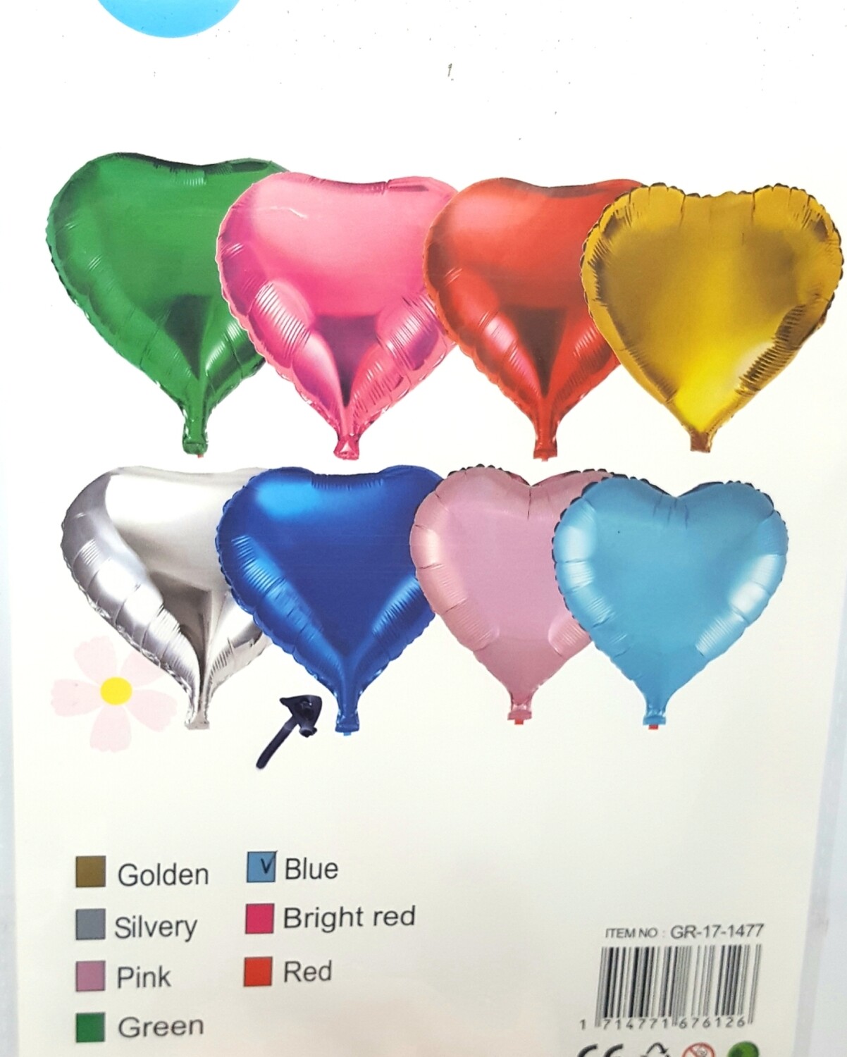 Globo Metalico  &quot;CORAZÓN&quot; 