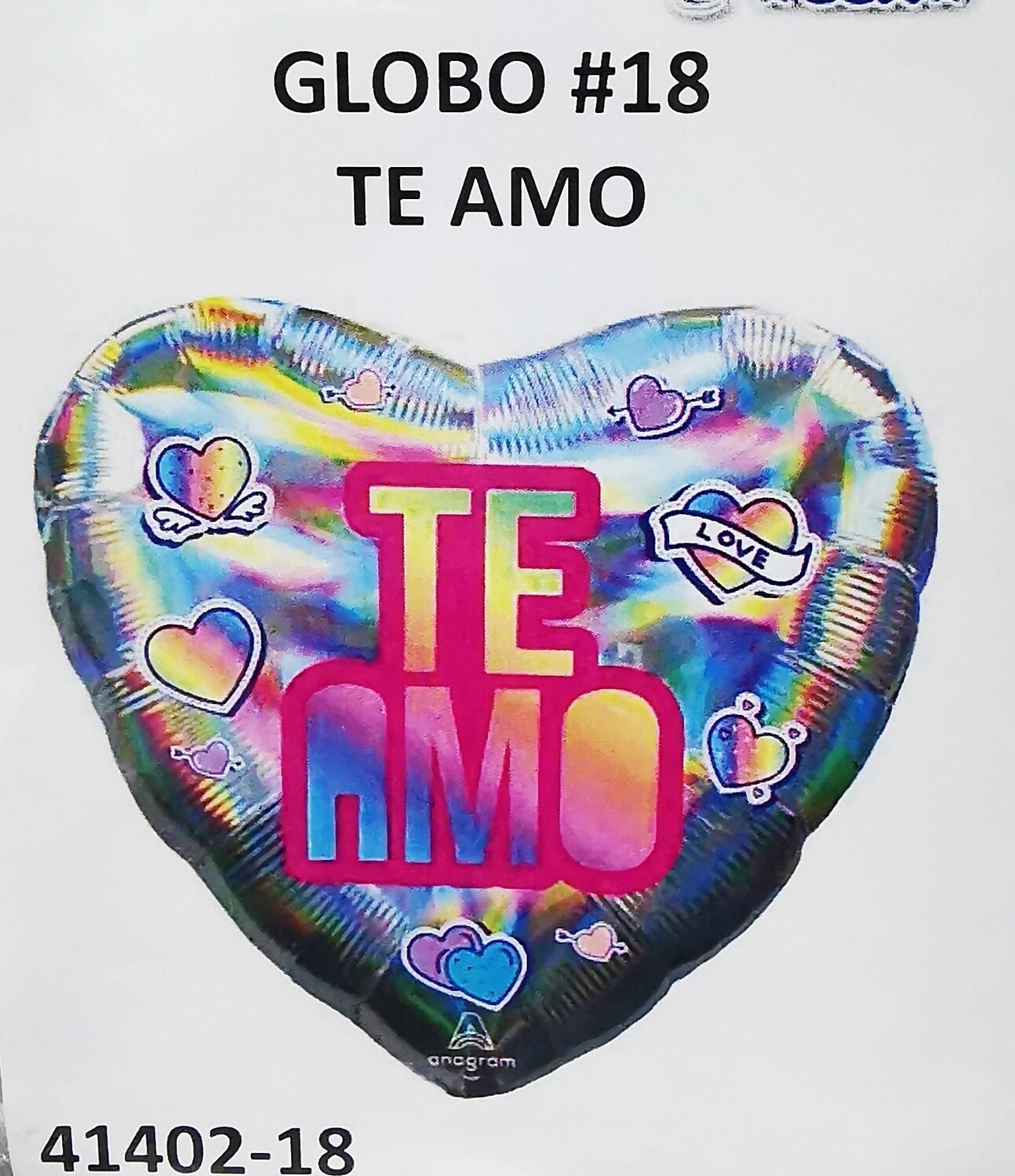 Globos Metálico Grande Te Amo