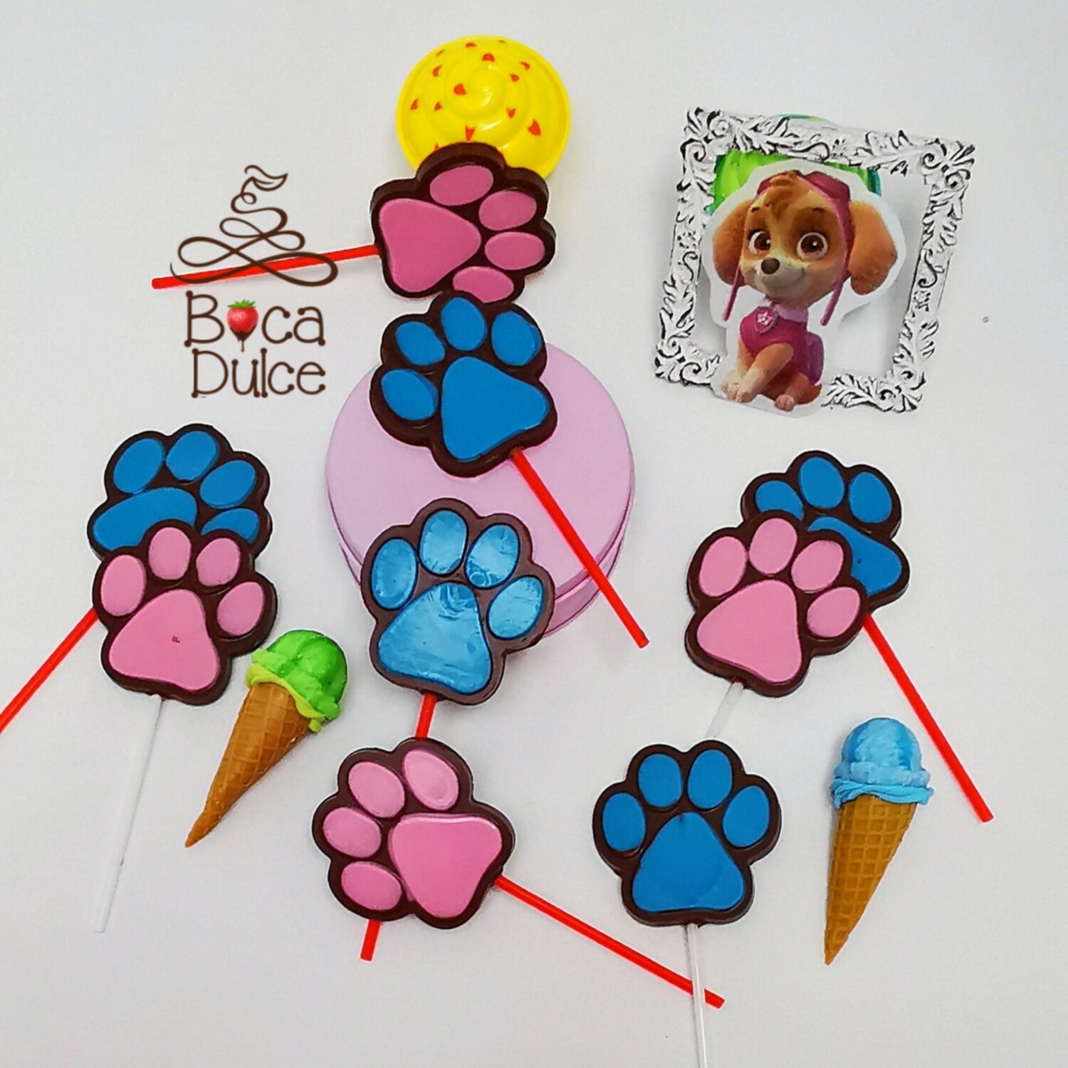 Chocolate huella de perrito