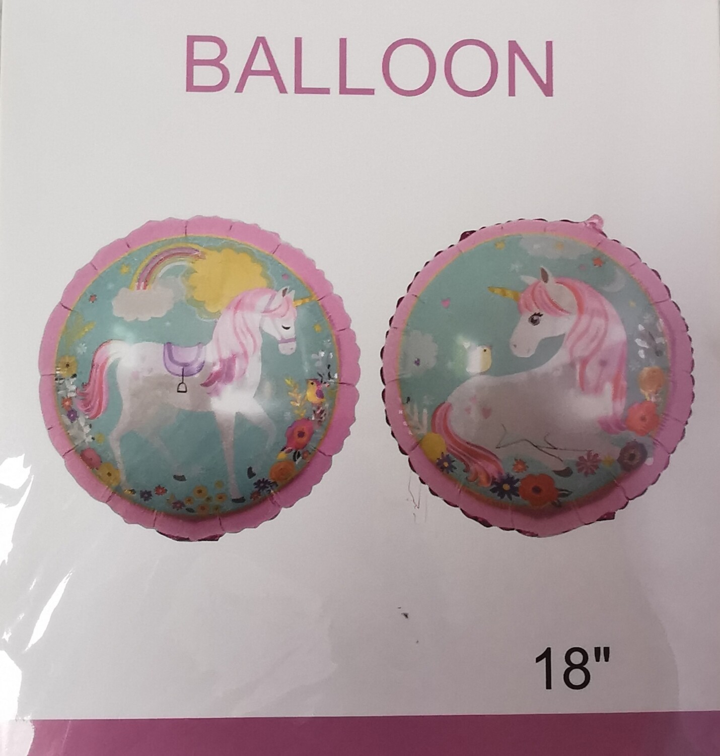Globo Metálico Grande UNICORNIO