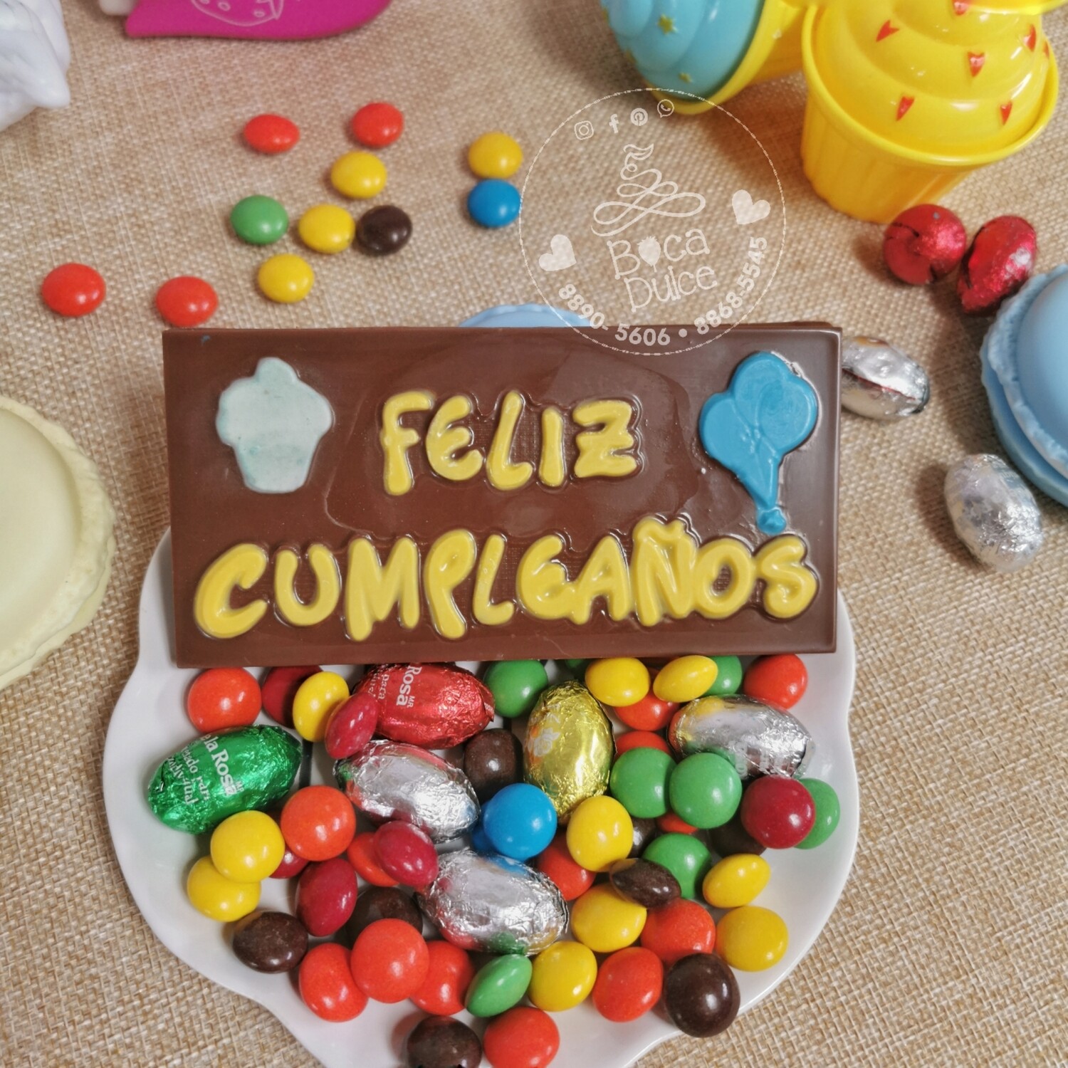 Tableta de Chocolate Feliz Cumpleaños 