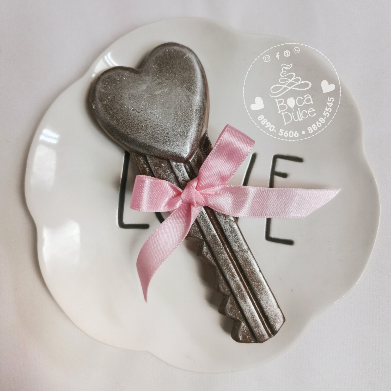 Chocolate llave del corazón (Grande)