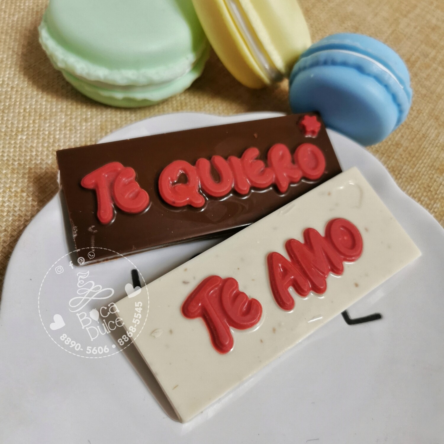 Tableta Pequeña de Chocolate &quot;TE AMO&quot; 