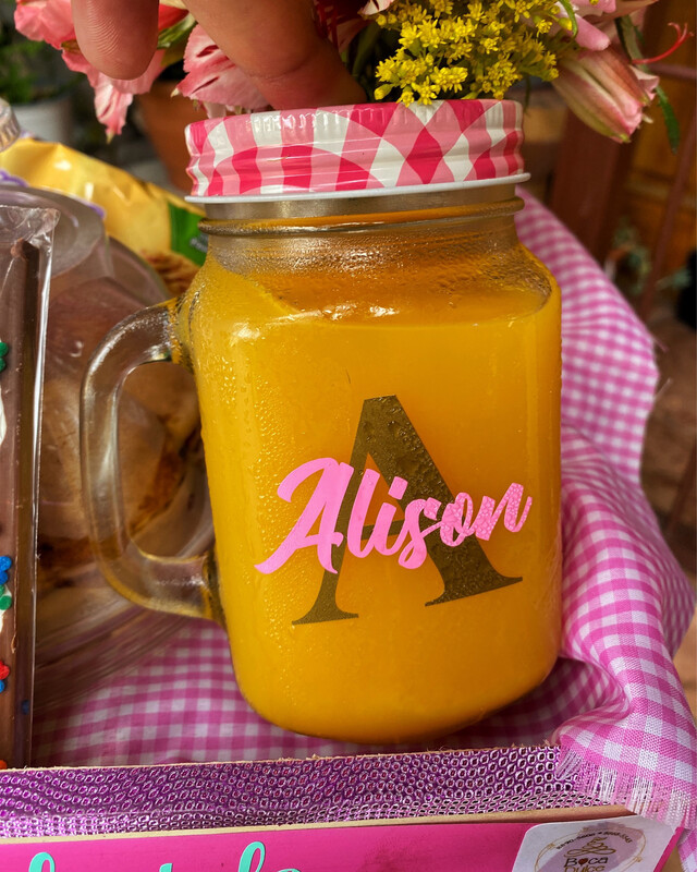 JARRA CON TAPA PERSONALIZADA