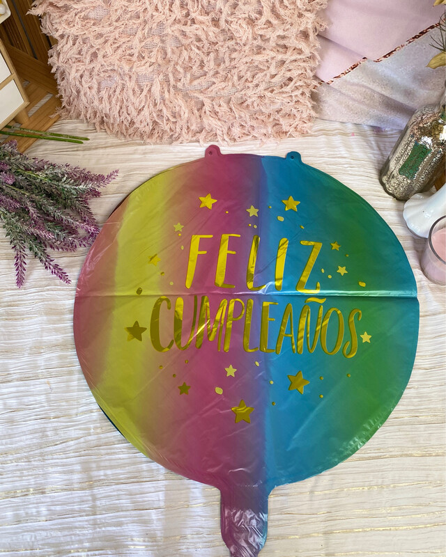 Globo Metálico Feliz Cumpleaños para Dama