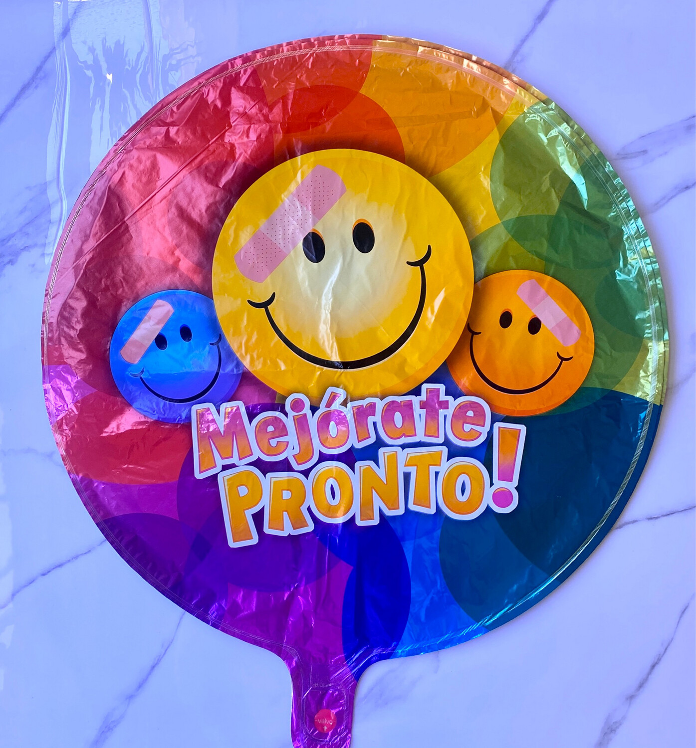 Globo Metálico QUE TE MEJORES PRONTO 