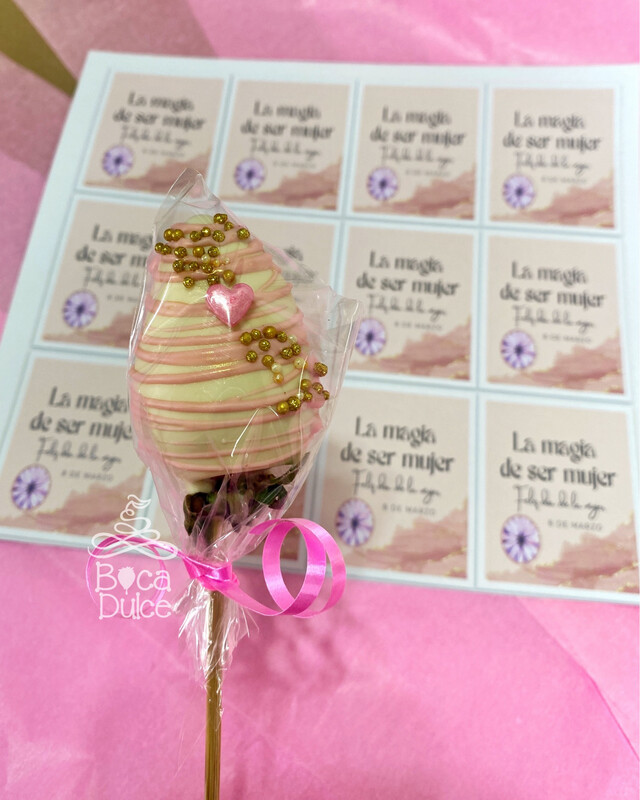 Fresas decoradas. 