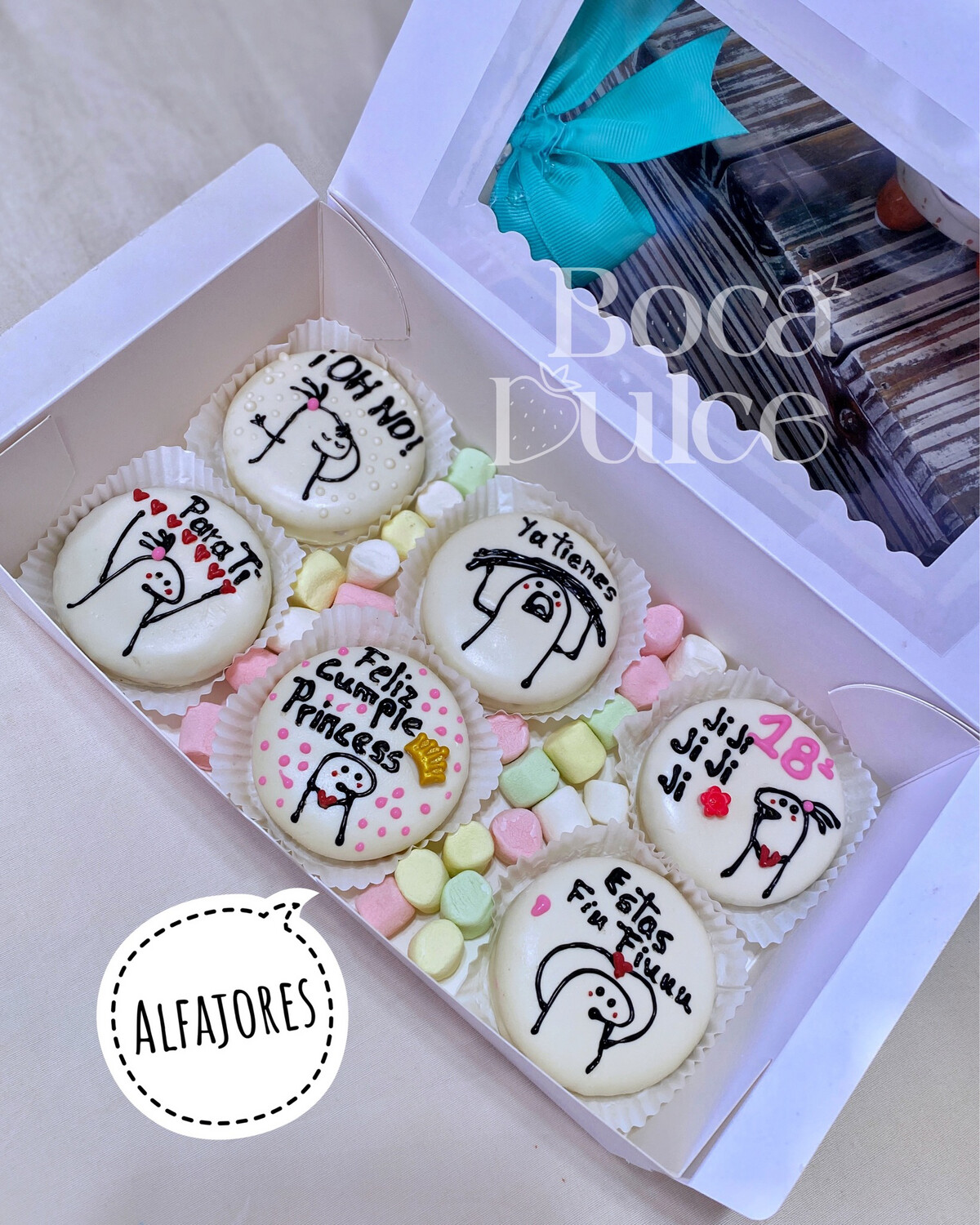 ALFAJORES PERSONALIZADOS BOX6