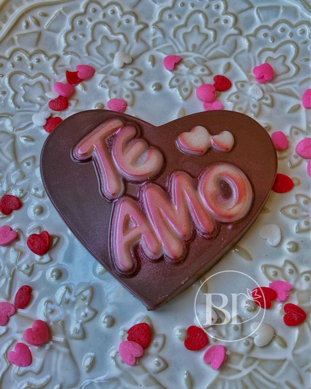 Chocolate en forma de corazón &quot;TE AMO&quot; 