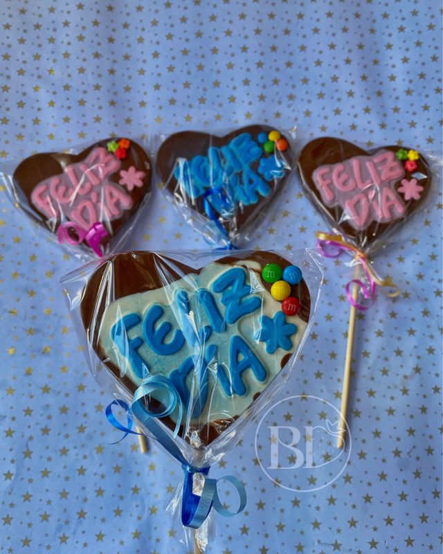 Chocolate Corazón Feliz Día