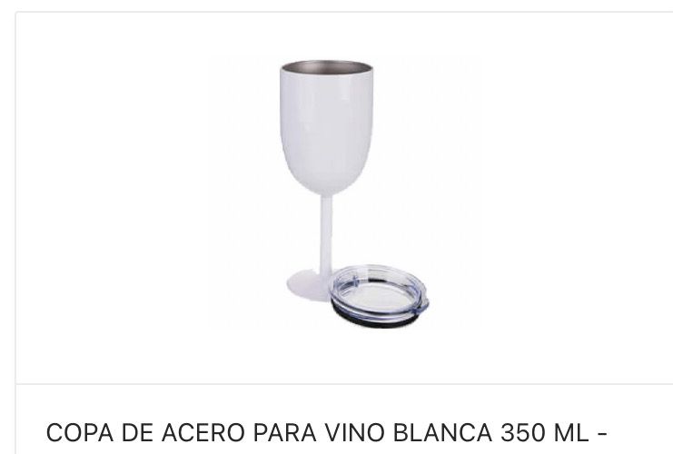 Copa de Acero para Vino Blanca